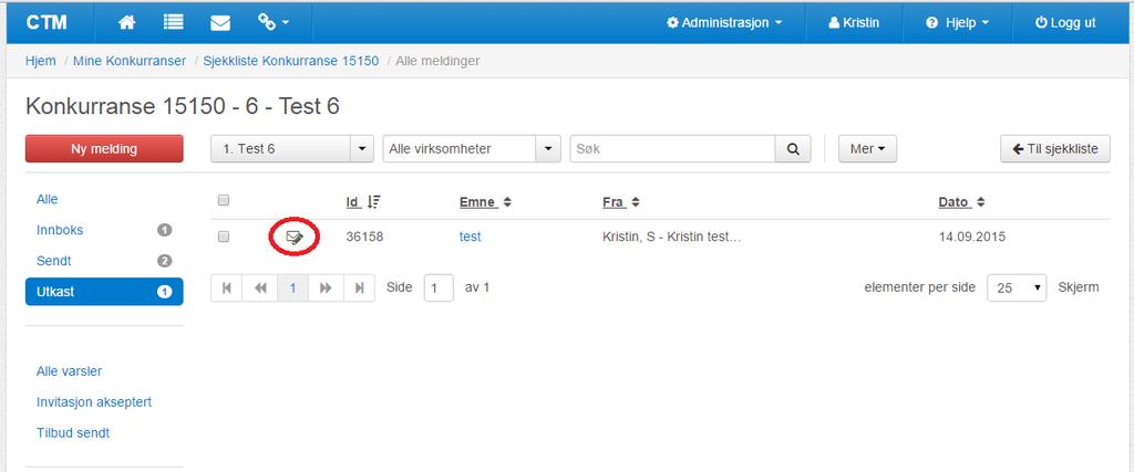 Enkelte system-meldinger må registreres for å kunne se automatisk varsel.