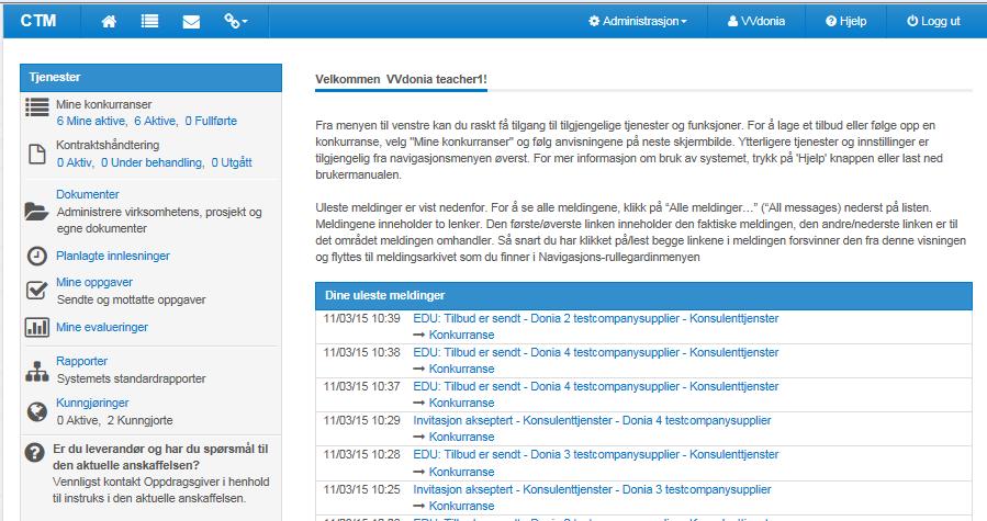 Meldingsarkivet viser meldingene i et tradisjonelt e-postklientoppsett. Hvis en melding opprettes og lagres men ikke sendes, blir den liggende i Kladd-mappen i meldingsarkivet.