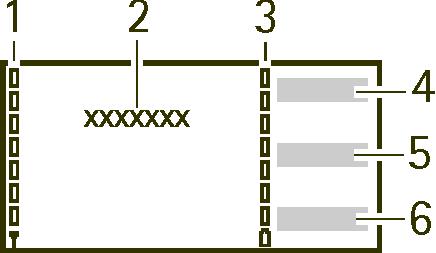 1. Viser signalstyrken for mobiltelefonnettet der du er. Jo høyere linjen er, desto sterkere er signalet. 2.