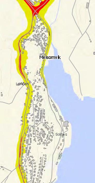 22 (32) SOLNES BÅTHAVN 5.13 Støyforhold Bebyggelse langs Solnesvegen er berørt av trafikk fra og til Båthavna.