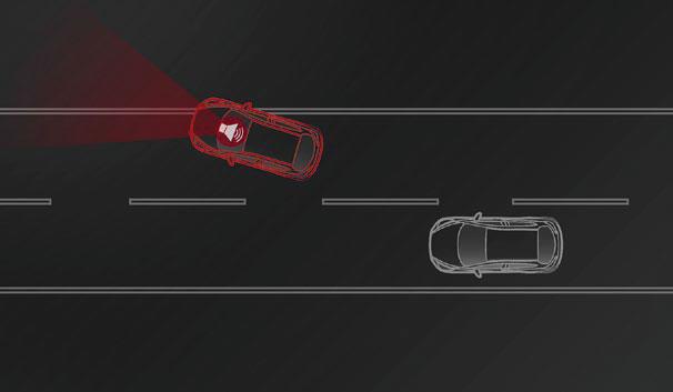 SMART CITY BRAKE SUPPORT Autobrems, Smart City Brake Support (SCBS), bidrar til å unngå eller dempe sammenstøt i lav hastighet med forankjørende kjøretøy.