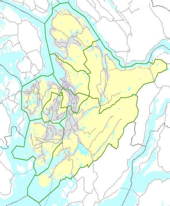 fl. Planområdet er ca 40,5 daa stort. Grøntområde er på ca 25 daa og er en del av et tidligere kulturlandskapsområde. YTREBYGDA Figur 1.