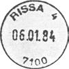 19 Type: I24N Utsendt?? RISSA 4 Innsendt?? Registrert brukt 12.08.89 TK Stempel nr. 20 Type: I24N Utsendt?? RISSA 1 Innsendt?? Registrert brukt fra 14.04.00 HAa til 22.12.02 IWR Stempel nr.