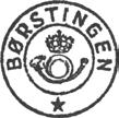 Brevhuset BØRSTINGEN ble lagt ned fra 01.07.1965.? Stempel nr. 1 Type: P Utsendt mars 1936 BRANDÅS Innsendt?? Stempel nr. 2 Type: P Utsendt 07.