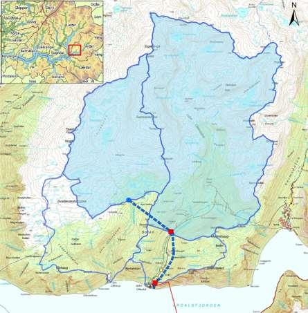 OMRÅDEBESKRIVELSE OG VERDIVURDERING Ytre og Indre Offerdalselva ligg på nordsida av Årdalsfjorden ca 10 km vest for Årdalstangen i Årdal kommune i Sogn og Fjordane fylke.