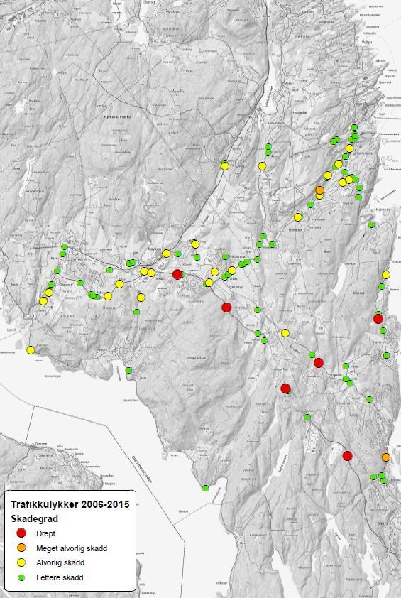 Trafikksikkerhetssituasjonen Røyken kommune ligger sør for Asker og nord for Hurum, mellom Oslofjorden og Drammensfjorden.