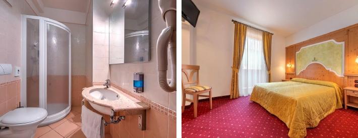 Eksempel på et standard dobbeltrom Komfortværelserne tilbyder de samme faciliteter som standardværelset, men har en