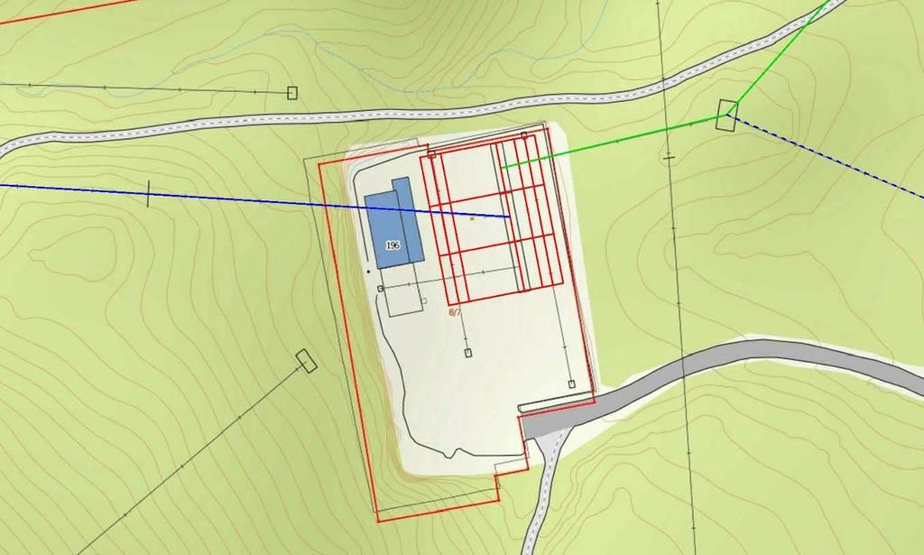 132 kv ledning fra Dalsbotnfjellet 132 kv ledning Mongstad Frøyset. Denne beholdes også etter at ny 300(420) kv ledning er satt i drift. 132 kv ledning Matre Frøyset.