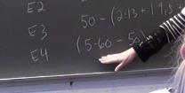 En dividend kan realiseres gjennom ledd 170. Lærer: Kan vi klare å forklare hva som står inni parentesen der borte? ((Henviser til oppgave E4)). 175.