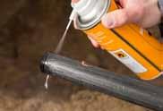 Installation procedure: Cut the pipe square Insert the Isiflo Seal Liner without using any lubricants Mark the installation depth on the