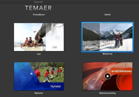 imovie Til å sette sammen de renderte filmene fra Synchro brukte jeg imovie fra Apple.