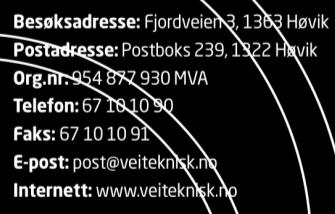 Teknisk notat Til: Statens vegvesen, Vegdirektoratet v/: Nils Uthus Kopi: Fra: Veiteknisk Institutt Dato: 2016-09-01 Dokumentnr.