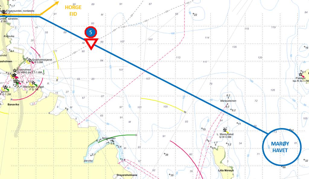 Baneområder / ut og innseiling Marøyhavet Marøyhavet: 5.