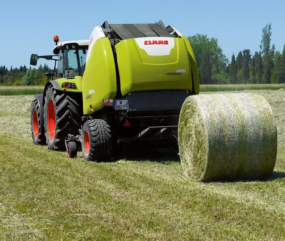 Den ideelle binding: Tett, pålitelig og uten ufrivillige pauser. Binding Ny, patentert innføringsplate øker påliteligheten. Utviklet av CLAAS. Patentert av CLAAS.