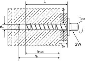 Festemateriell Festemateriell Betongskrue med innv.