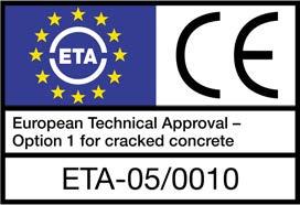 Festemateriell Festemateriell Godkjenning skruer - ETA Godkjennelse MULTI - MONTI skruer har passert strenge tester og blitt tildelt Europeisk Teknisk Godkjenning ETA.