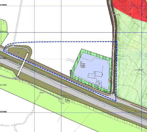 PLANAVGRENSNING PLANGRENSE VED VARSEL OM OPPSTART Planavgrensningen er ved varsel om oppstart satt for et område større