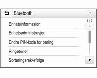 114 Telefon Bluetooth-tilkobling Bluetooth er en radiostandard for trådløs tilkobling av mobiltelefoner, smarttelefoner og andre enheter.