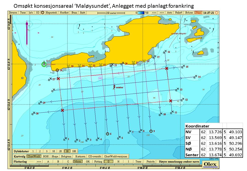 TANGO Seaweed, Søknad Akvakultur Lokalitet Måløysundet 1267074, Nov.