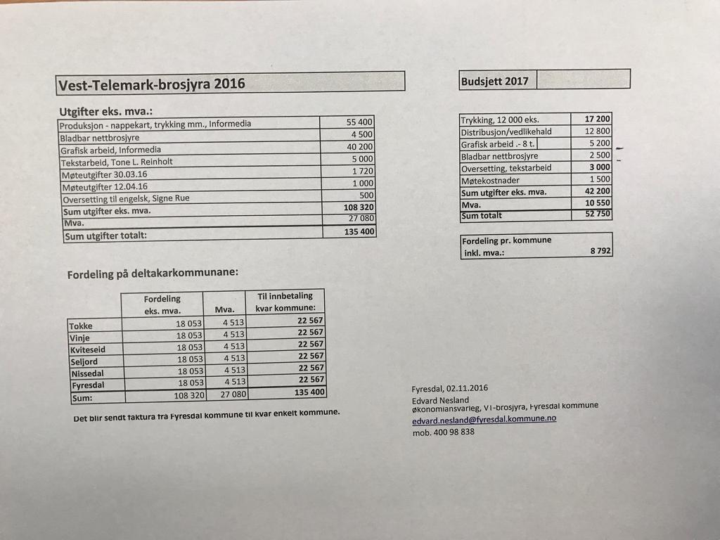 seg: Dalen, Vrådal og Rjukan. Dette har samanheng med aktiv marknadsføring av turistsjefar og næringslivet. Straand hotell og Dalen hotell er dei einaste som sel «vandre pakker».