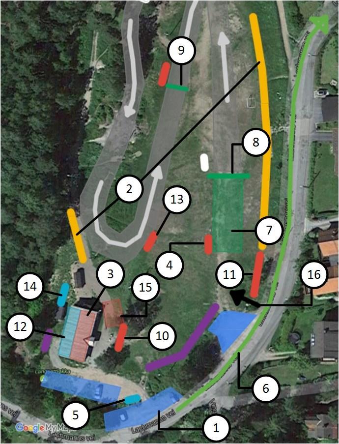 Versjon 4, 17 April 2017 11. ARENA OG LØYPER Vi har løypevakter der løypa krysser turveier.