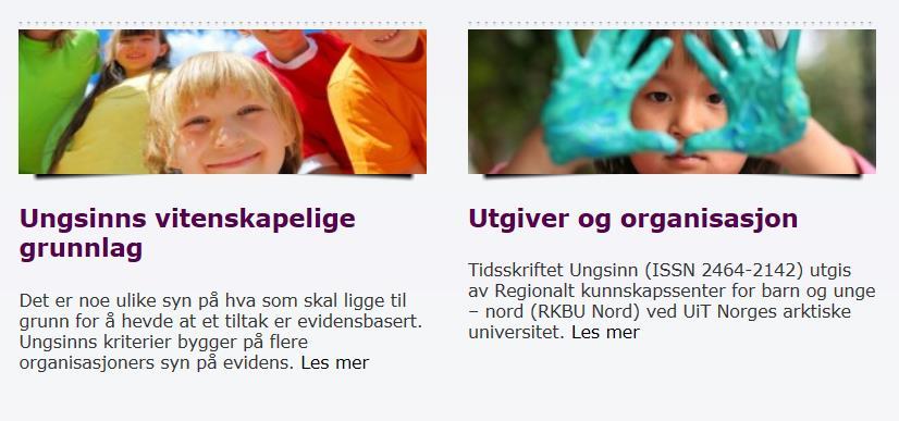 De er ikke universalløsninger, men øker sannsynligheten for at problemer forebygges eller reduseres