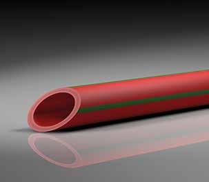 Dimensjoner og trykklasser Aquatherm red pipe Faser-komposittrør SDR7.4 Aquatherm red pipe komposittrør for sprinkleranlegg er godkjent av FG for sprinkelanlegg i Norge.