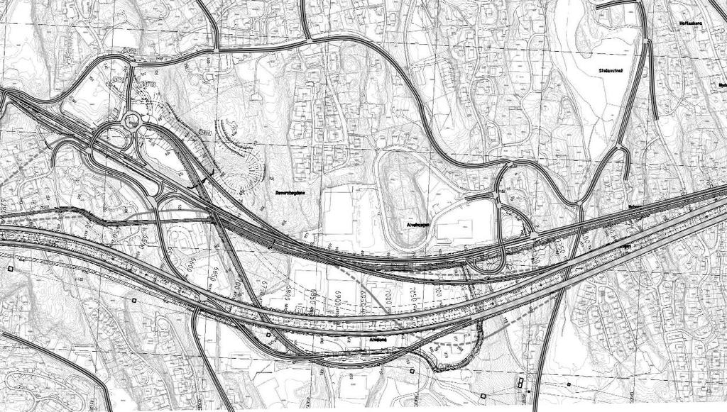 HOVEDALTERNATIVER: Drotningsvik Trafikktall fra Aimsun-modell Pårampe vestover Dagens 220 220 2 100 2024 250 260 2 400 Gammel Rv555 Dagens 120 230 1 700 2024 150 270 2 100 Rv555 vestover Dagens 1 010