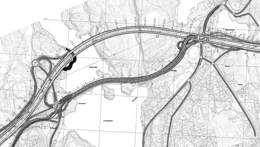 HOVEDALTERNATIVER: Straumekrysset og Valenkrysset Trafikktall fra Aimsun-modell Påampe vestover Avampe vestover Rv555 vestover Avampe vestover Dagens 60 280 1 600 Dagens 230 300 2 700 Dagens 570 970