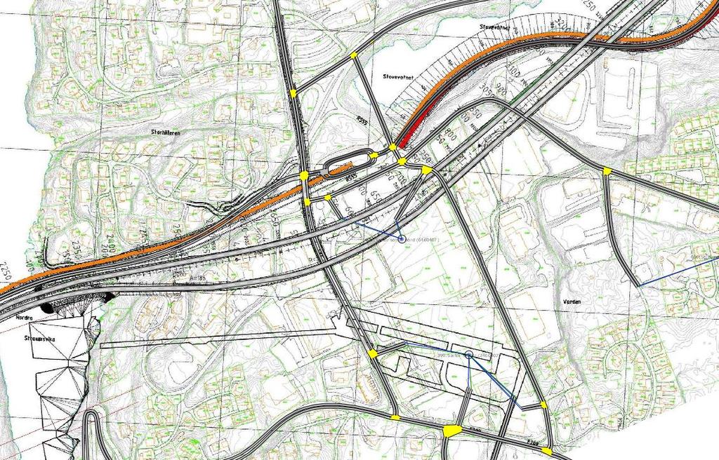 DETALJSTUDIE: Køanalyse fra Aimsun-modell Fra sør retning