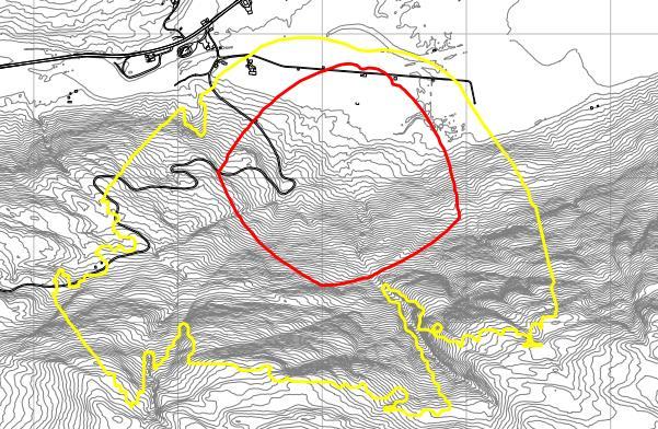 000 skott pr. år: grenseverdien for maksimalstøy kan hevast med 10 db. Det må gjennomførast støyberekningar og utarbeidast støysoner rundt banen.