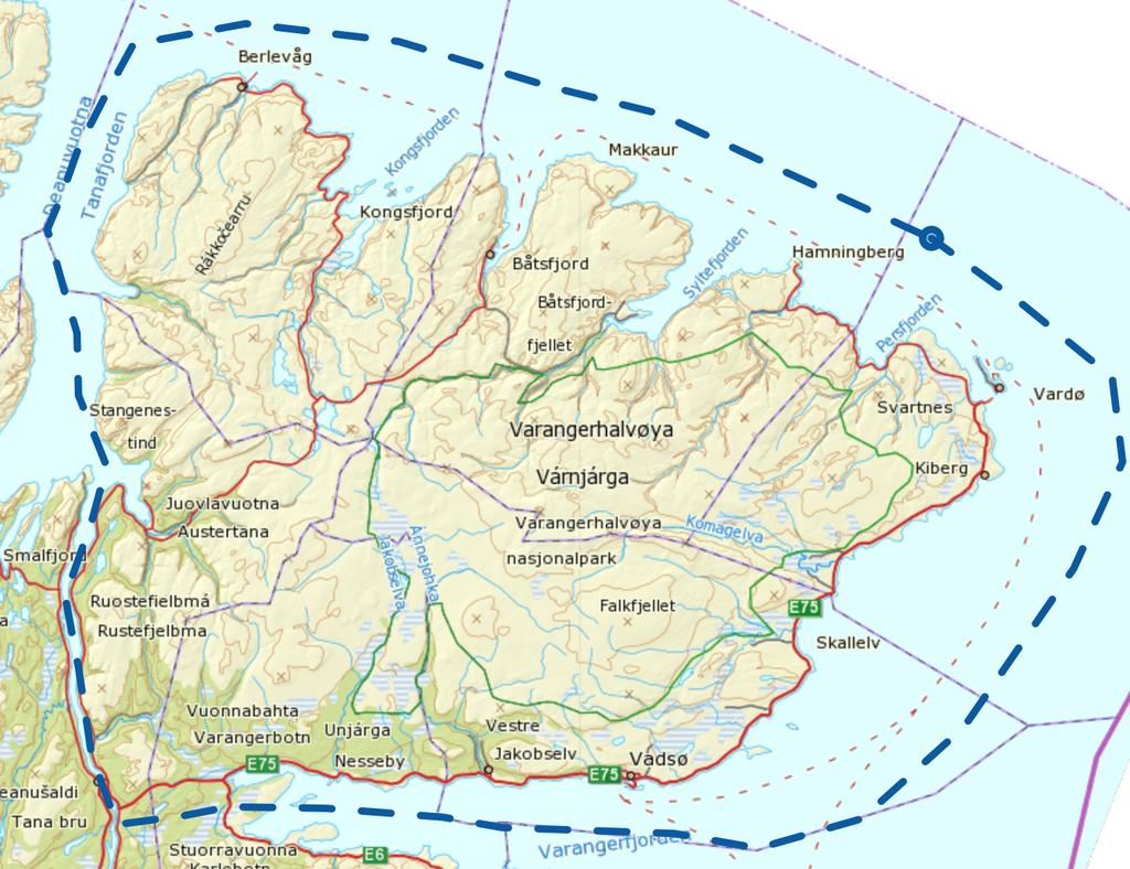 Rammen for denne oppgaven er regionalparketableringen i Varanger, der det er kommunene Nesseby, Vadsø, Vardø og Båtsfjord som danner det geografisk avgrensede samarbeidet.