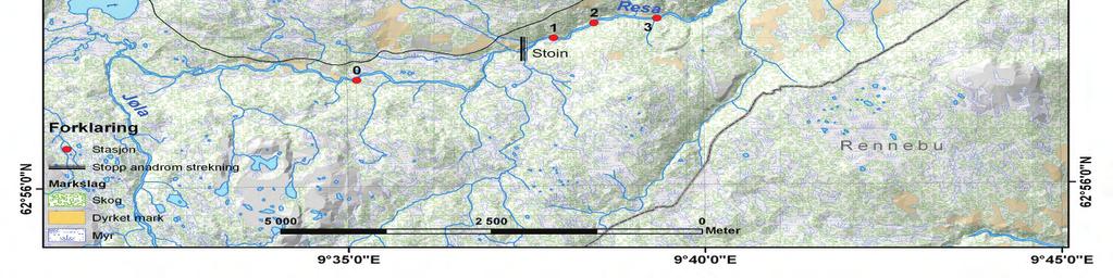 ,5 km nedstrøms Resvatnet, utgjorde før regulering en viktig del av den totale vannføringa.