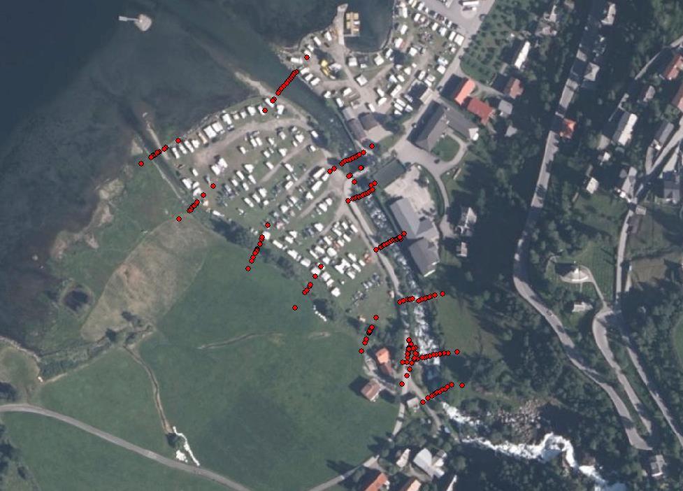 23 11 VEDLEGG Oppmålte profiler/punkter med GPS: Figur: