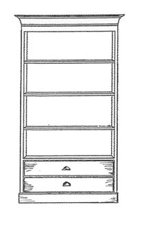 skrogbredde: 250, totalbredde 268 cm, glasshyller er standard i høyskapene kr 36.