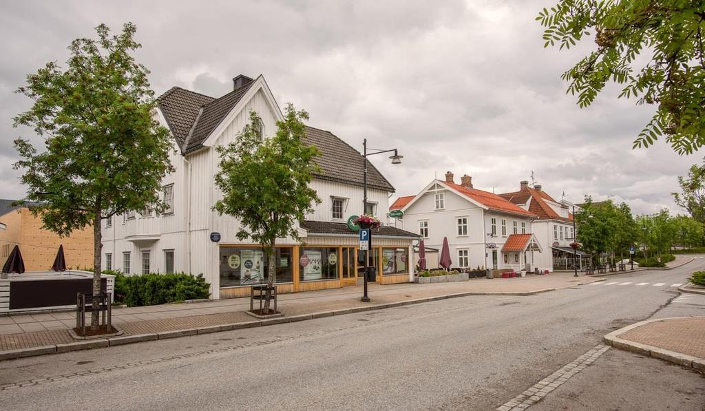 flankert av forretningsgårder. Også i dag er det handelen som dominerer på disse stedene, og flere av forretningene er fortsatt i bruk til sitt opprinnelige formål.