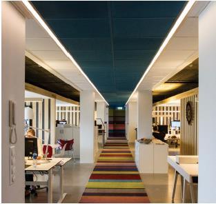 Kommunikasjonsområder korridorer og sosiale soner Sirkulasjonsområder i kontor varierer i utforming, størrelse og funksjon.