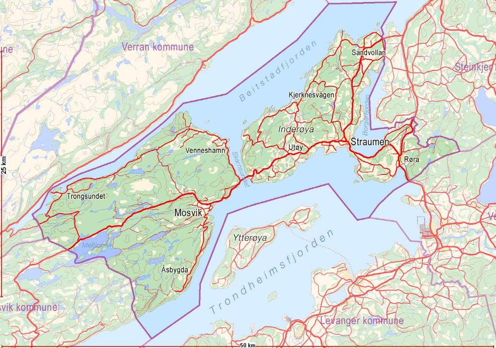 1.1. Presentasjon av 1756 Inderøy Kilde: Inderoy.kommune.no/kart 1.1.1. Areal Landareal Sjøareal Kystlinje Total areal 1756 Inderøy 364000 da 195000 da 175 km 559000 da 1.1.2.