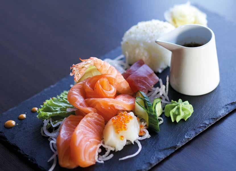 Sashimi, liten 12 skiver H,S,F,SE,SO 149,- Sashimi, medium 16 skiver