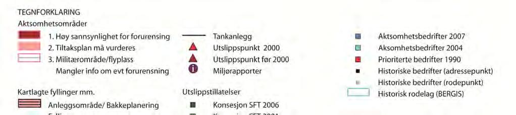 Utsnitt fra aktsomhetskartet