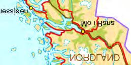 2 / 96 @ eferanse 2 ØØ @ kvidisanse 2 m / 3 m 2 1,5 ekigheen il den karlage avseningen er 1 m over fjell. he mapped deposi is 1 m hick over bedrock.