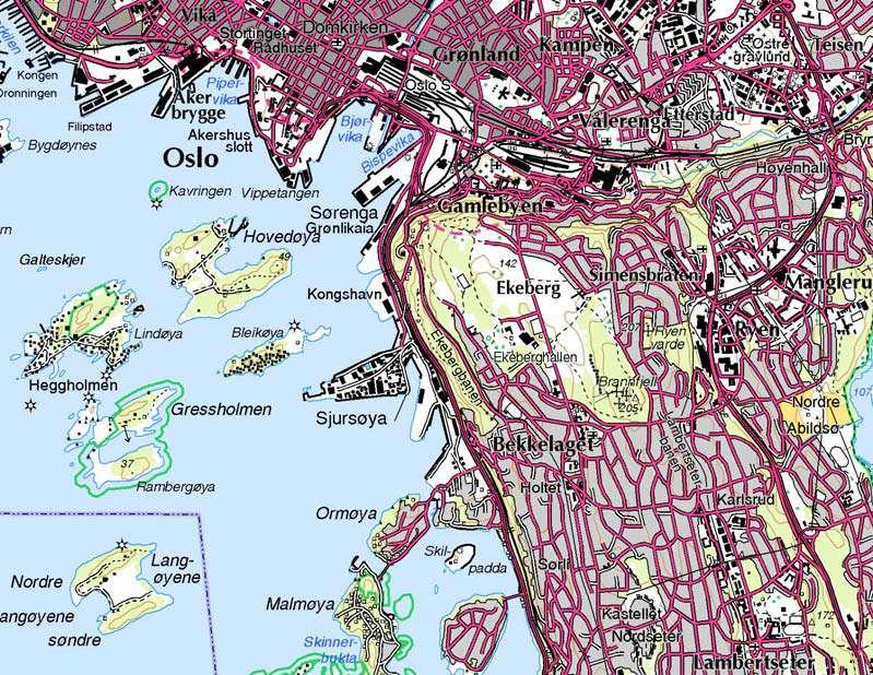 Follobanen Dok nr: UOS00-A-36105 Side: 13 av 38 1. GRUNNFORHOLD OG GEOTEKNIKK I GAMLEBYEN Norges geotekniske Institutt (NGI) har sammen med Dr. Ing.