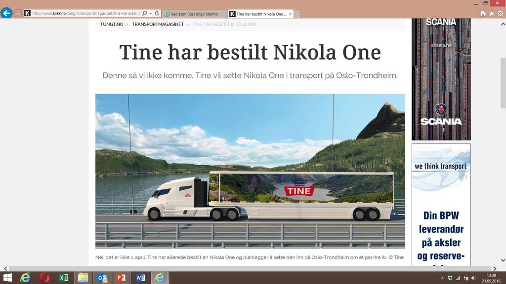 Nikola One den nye superlastebilen