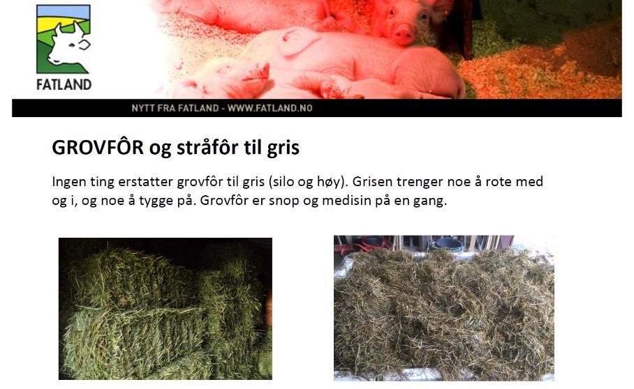 Strø og rotemateriale Gjødselhåndtering og rister må takle dette Fornying: tildele nytt materiale