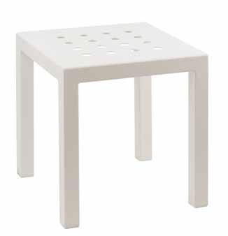 used both as a stool or as a side table.