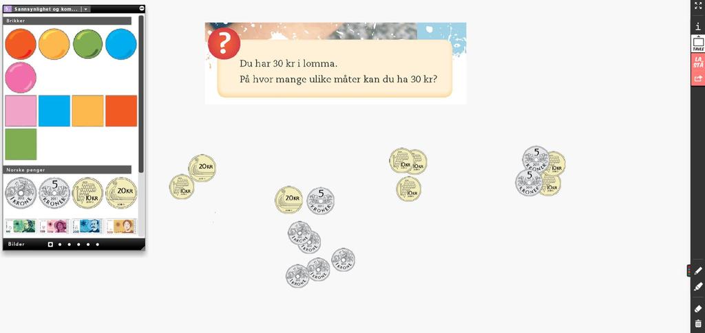 1 av 6 Sannsynlighet og kombinatorikk tips til bruk av Smart tavle Maximum Smart Tavle har to delverktøy: bokrommet og tavlerommet. I bokrommet kan du hente opp bokoppslagene på skjermen.