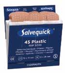 077100709 Salvequick tekstilplaster 40 1 Plaster-refiller Salvequick ekstra store tekstilplaster Inneholder 14 stk. 80x30 mm og 7 stk.