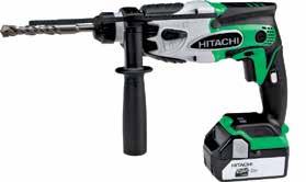 Hitachi elektroverktøy Slagbormaskin DV14DSDL 4AH - med 4.0 Ah Lithium batteri Markedets kraftigste maskin i sin klasse!