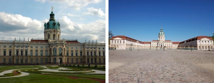Umiddelbart bak slottet er det anlagt en overdådig barokkhage som etter ødeleggelsene under den 2. Verdenskrig, ble rekonstruert midt på 1900-tallet. Zoologischer Garten Berlin (3.