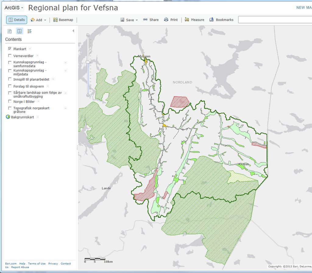 Kartløsningen: http://www.arcgis.